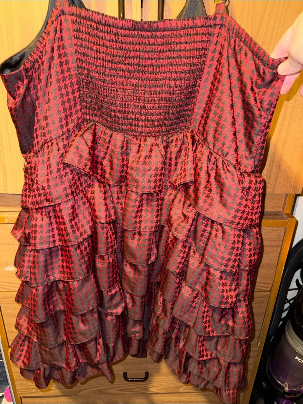 Torrid/ Betsy Johnson tiered houndstooth dress - Picture 6 of 7